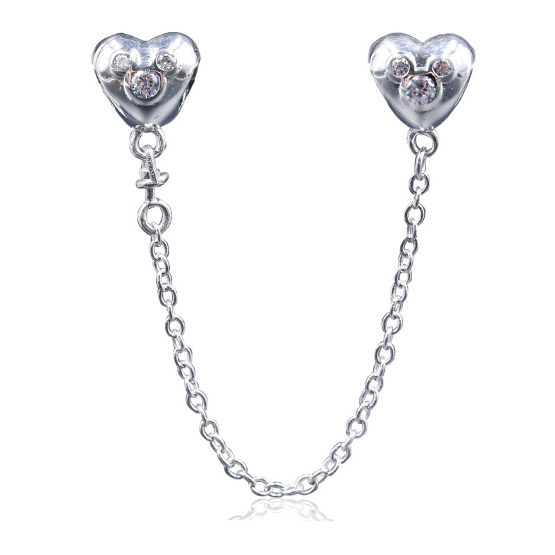 Pandora Mickey Mouse Safety Chain Charms Bracelet