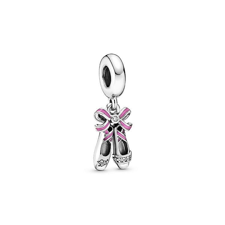 pandora pink ballerina shoes charm s925 ale
