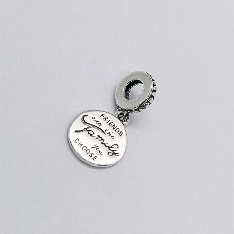 Pandora Silver Friends Are Family Pendant Dangle Charm