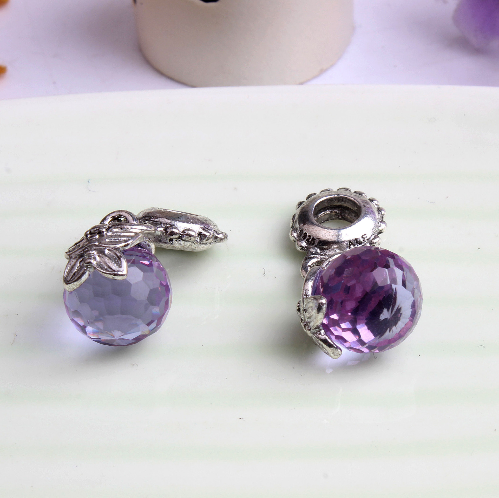 pandora purple morning butterfly dangle charm s925 ale