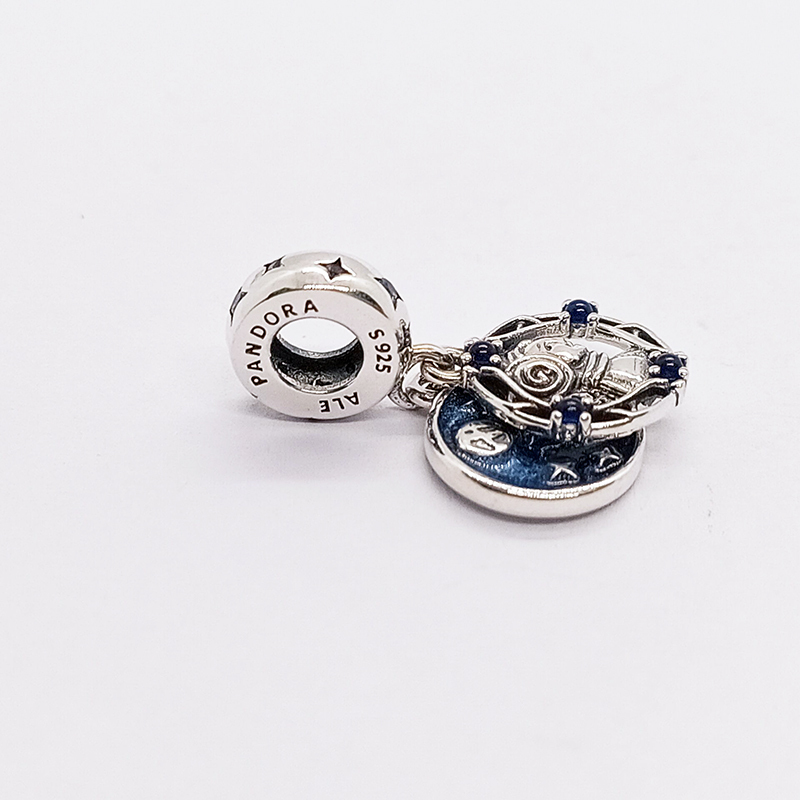 pandora x princess leia double charm pendant zirconia