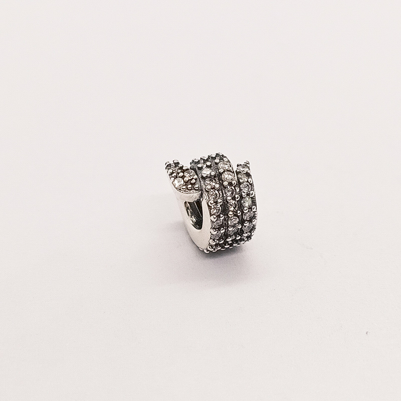 Sparkling Snake Pandora Charm Silver S925 ALE 