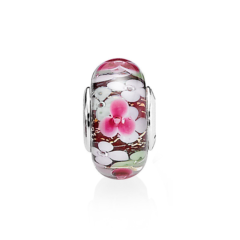 Pandora (Ale s925 ) Murano Flower garden charm