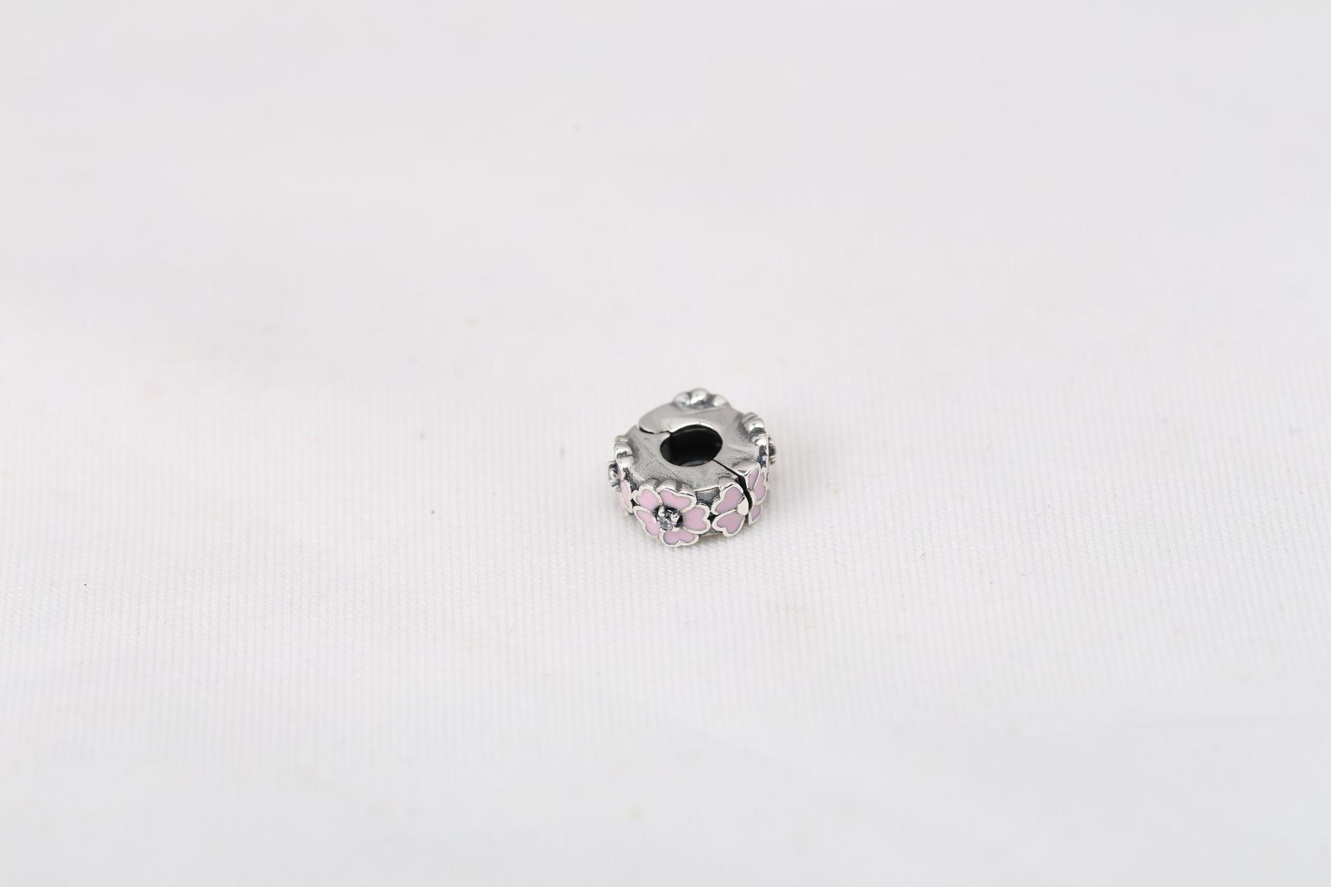 pandora pink primrose clip charm