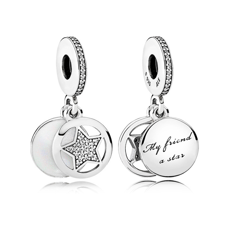 Pandora Silver ALE 925 Friendship Star My Friend A Star