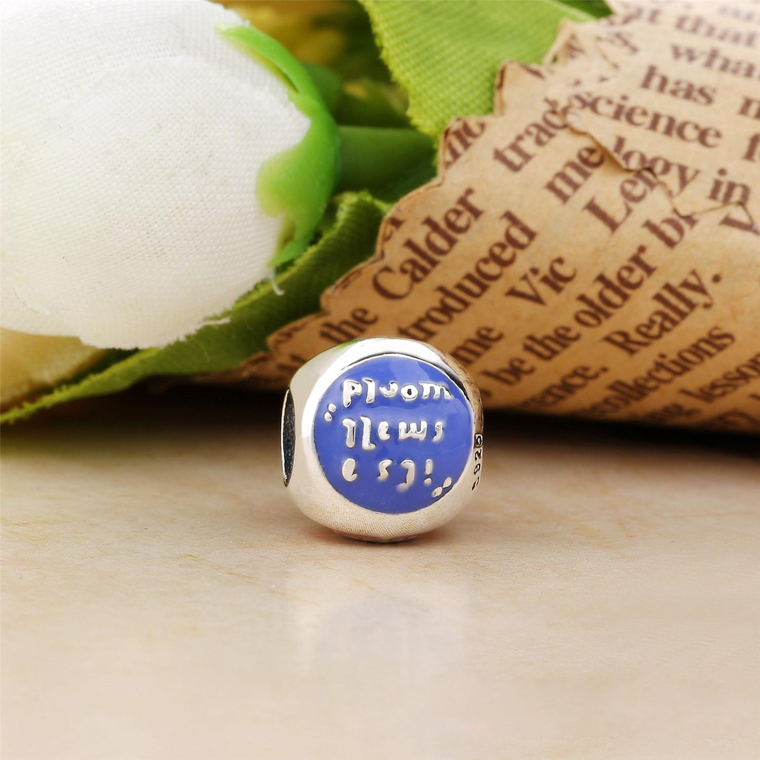 S925 ALE pandora Park It's a Small World Charm SILVER
