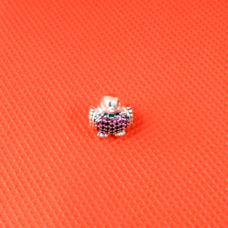 Silver Pandora Red Robin Charm