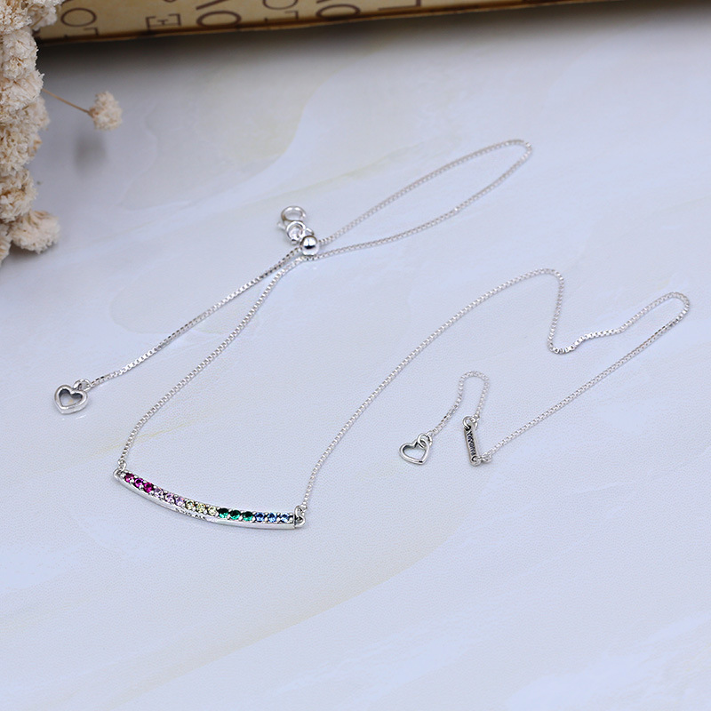 Pandora Rainbow Arcs Of Love Necklace 50cm S925 ALE