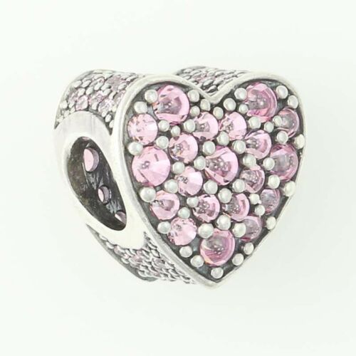 Pandora Pink Dazzling Heart S925 ALE Sterling Silver Charm