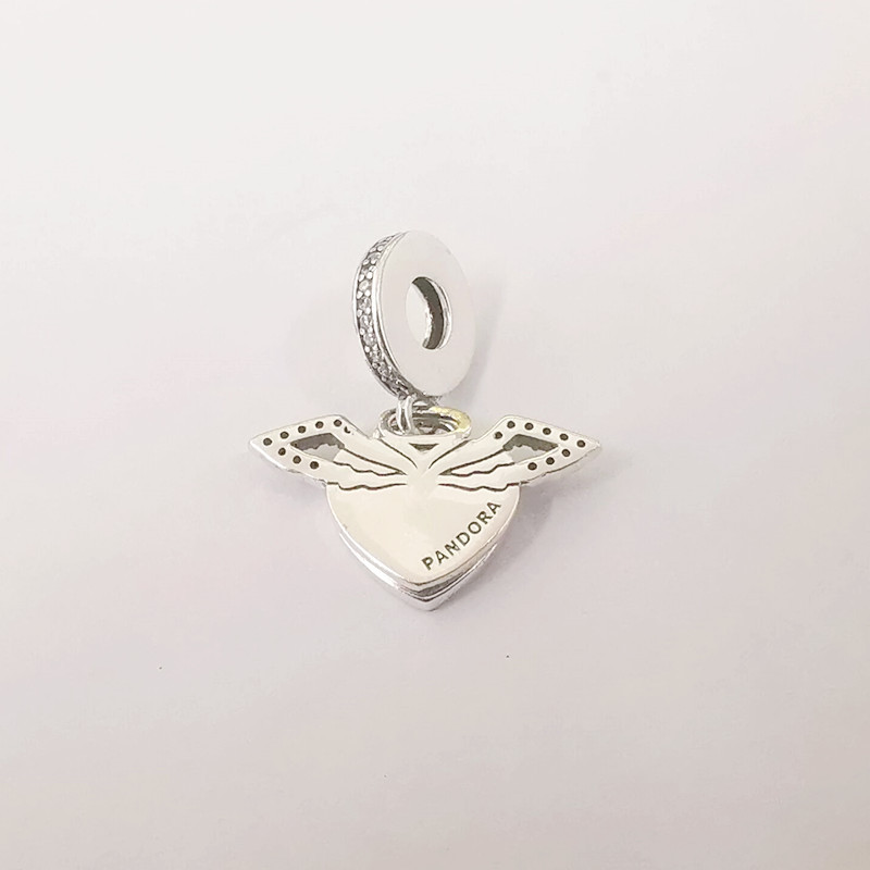 pandora heart and angel wings charm s925 ale