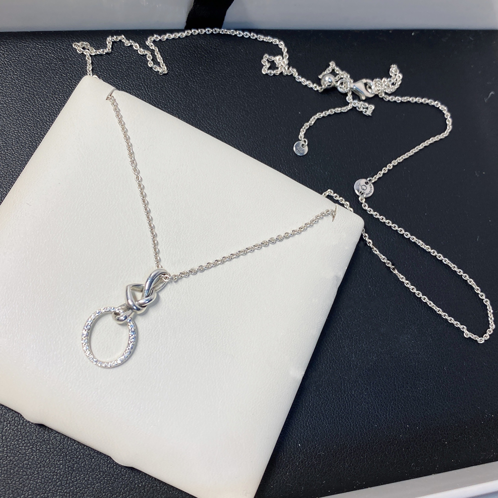 Pandora Knotted Heart Necklace 60cm