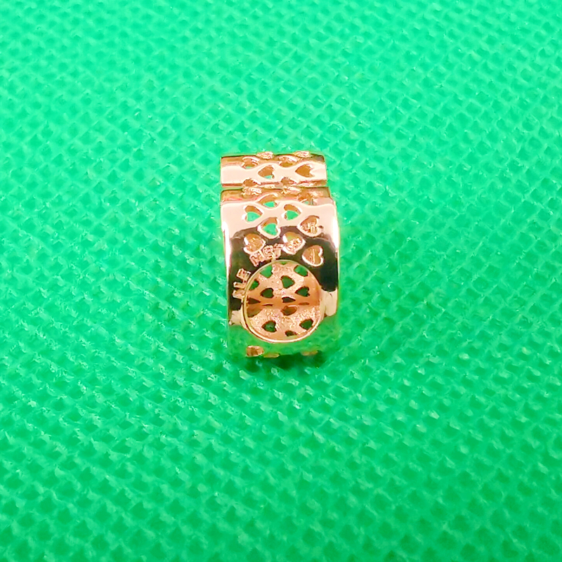 pandora 925 ale rose gold bracelet charm bead ale r met