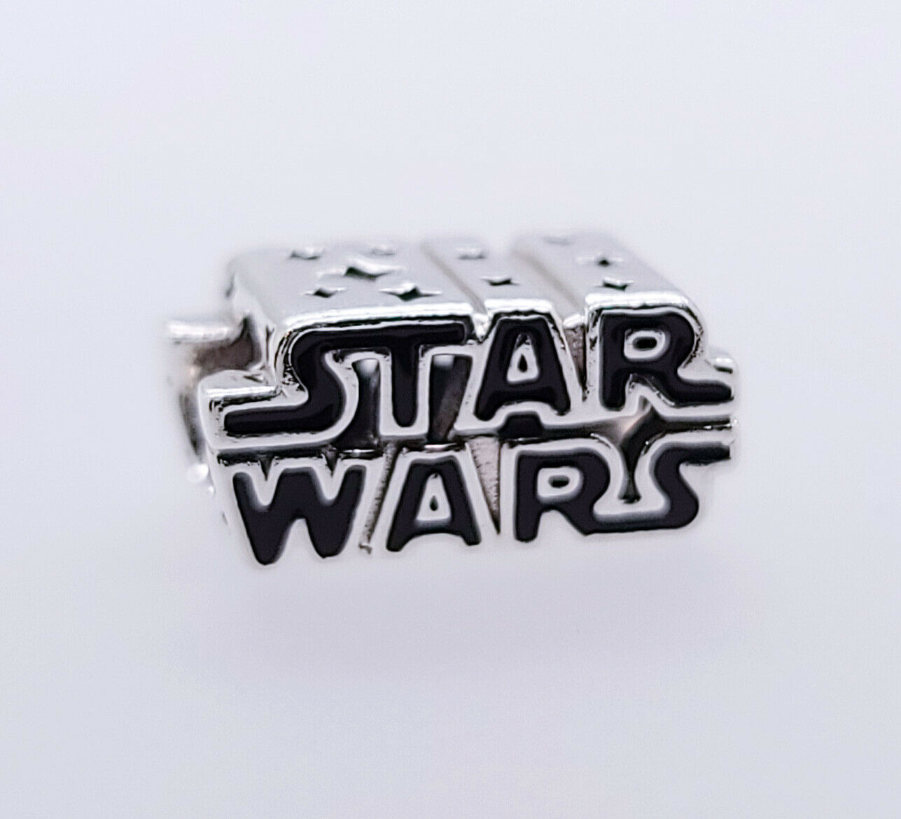 pandora 925 silver shining 3d logo charm