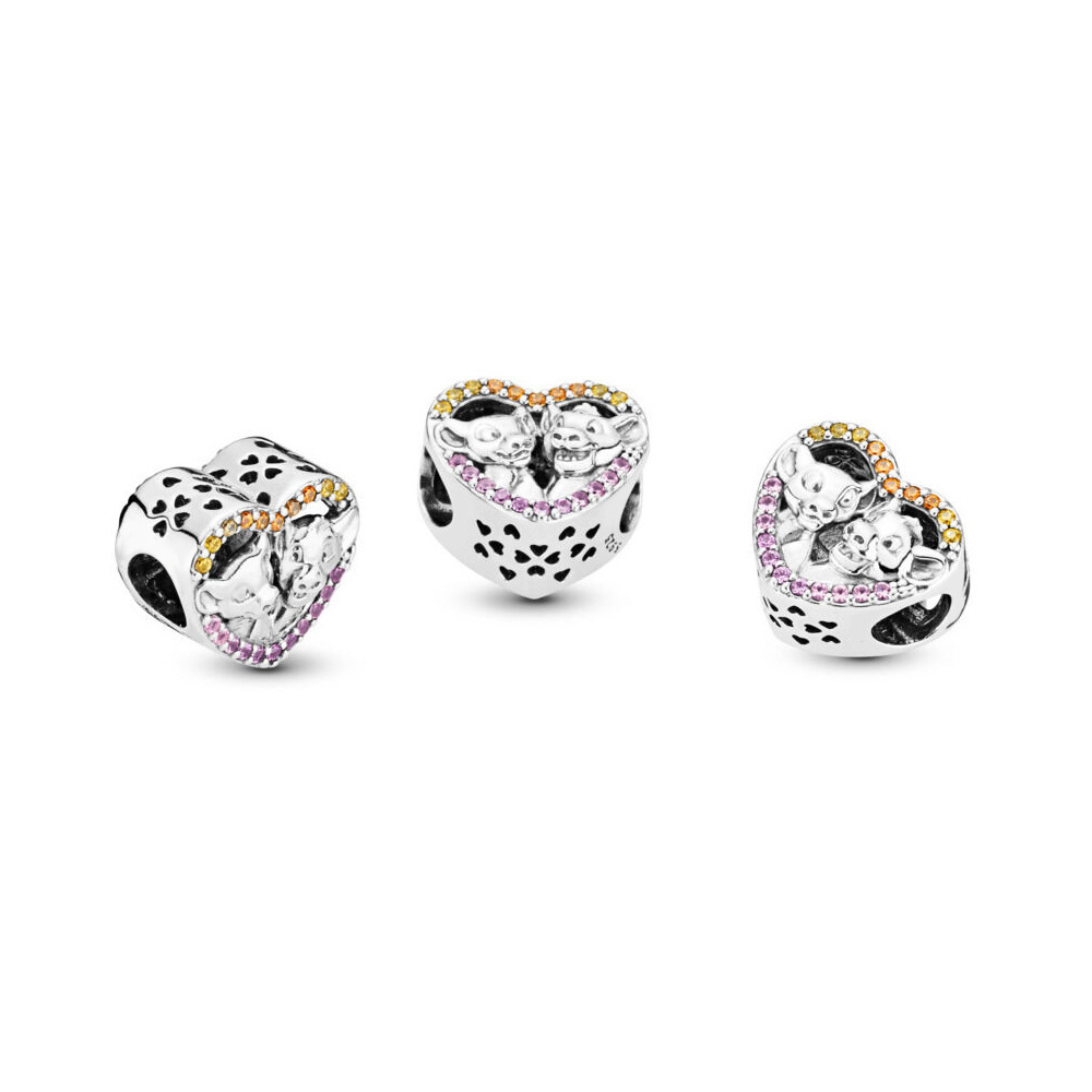 Pandora Sparkling Simba & Nala Charm The Lion King