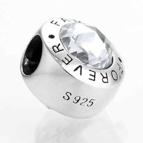 Family Forever Charm for Bracelet. Authentic 925 Sterling Silver