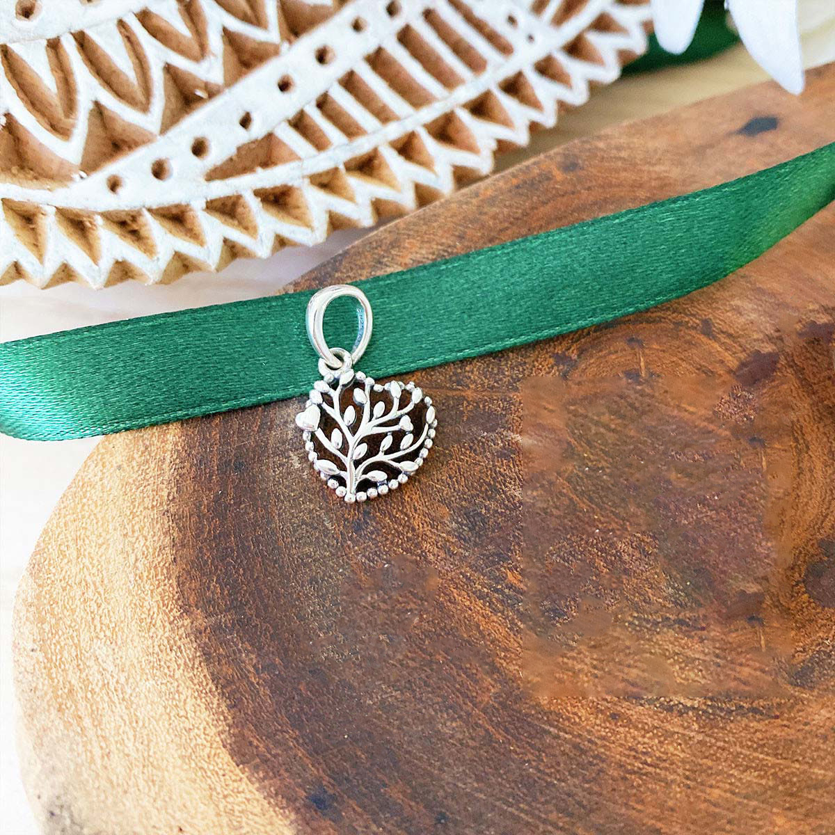 Pandora Flourishing Heart Charm Pendant