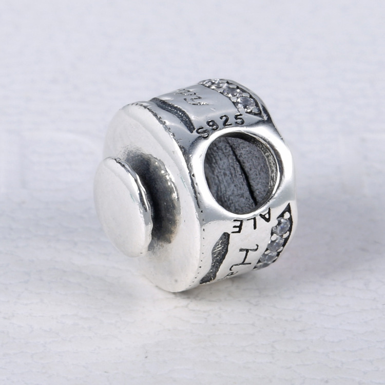 pandora pave happy birthday cake charm s925 ale sterling silver with pouch