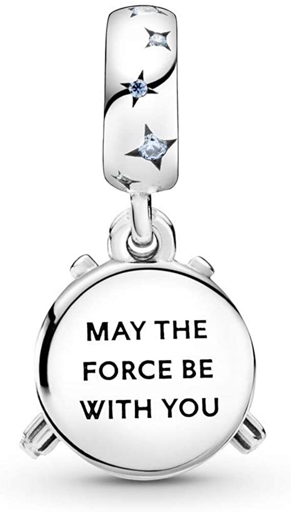 pandora x lightsaber double charm pendant zirconia