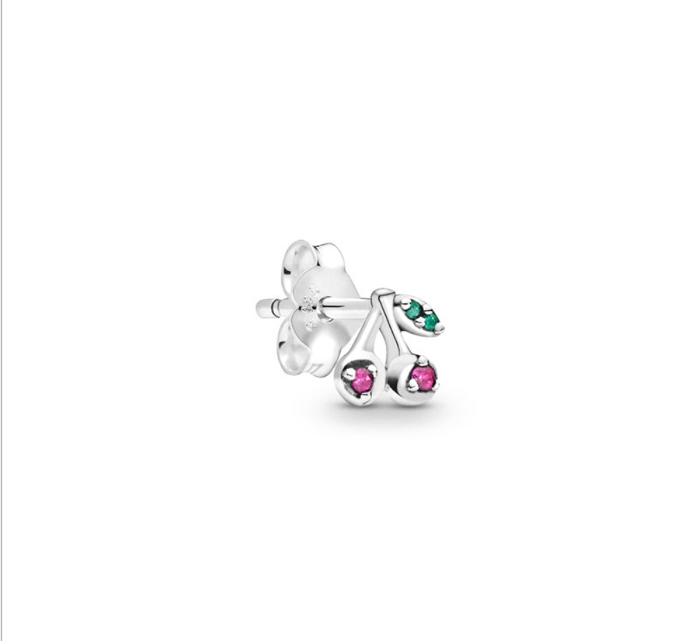 pandora my cherry single stud one earring