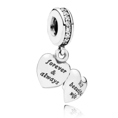 pandora silver my beautiful wife pendant dangle charm