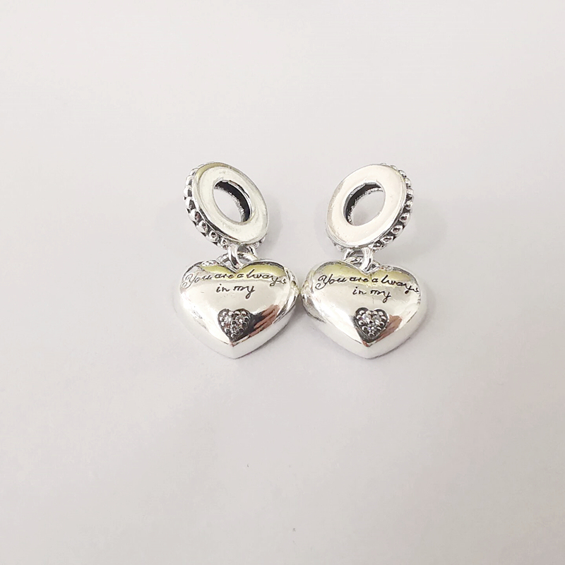 pandora mother & daughter always there hearts charm