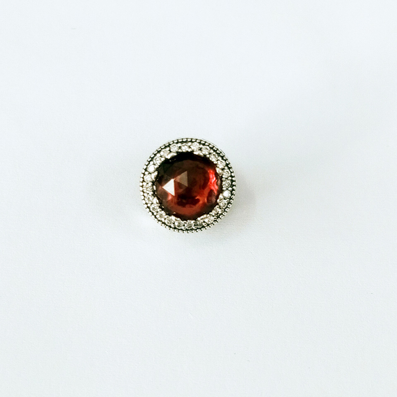 PANDORA Belle's Radiant Red Rose charm Silver S925 ALE