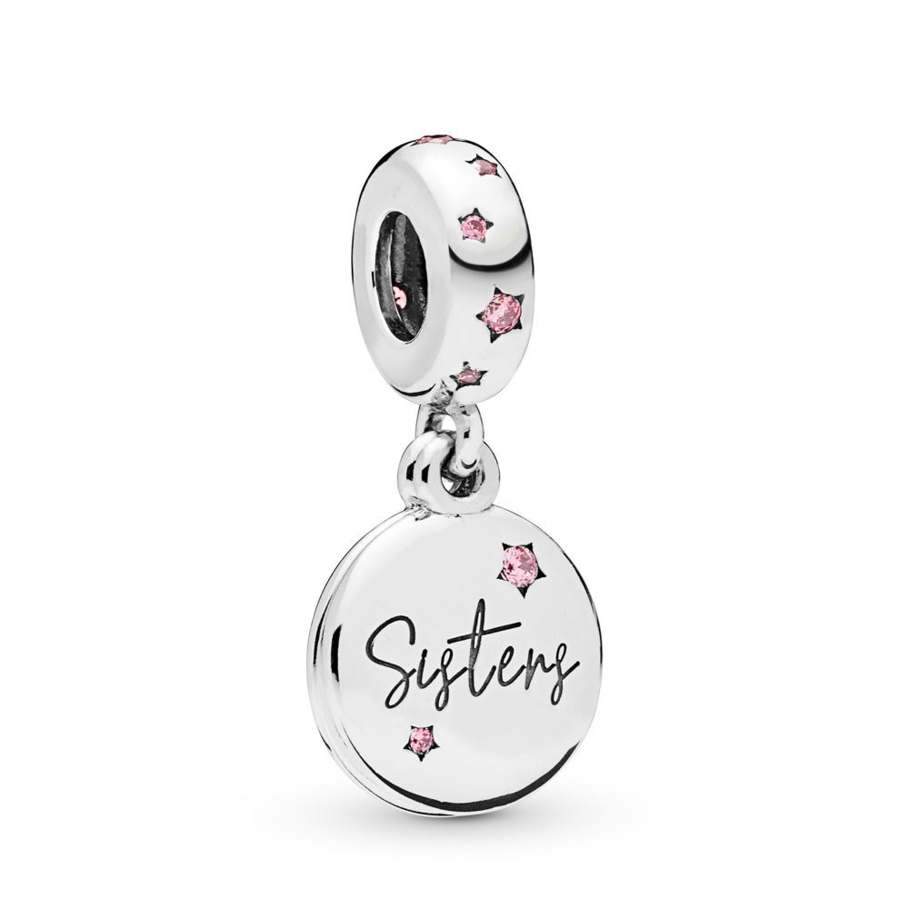 silver pandora forever sisters family love charm