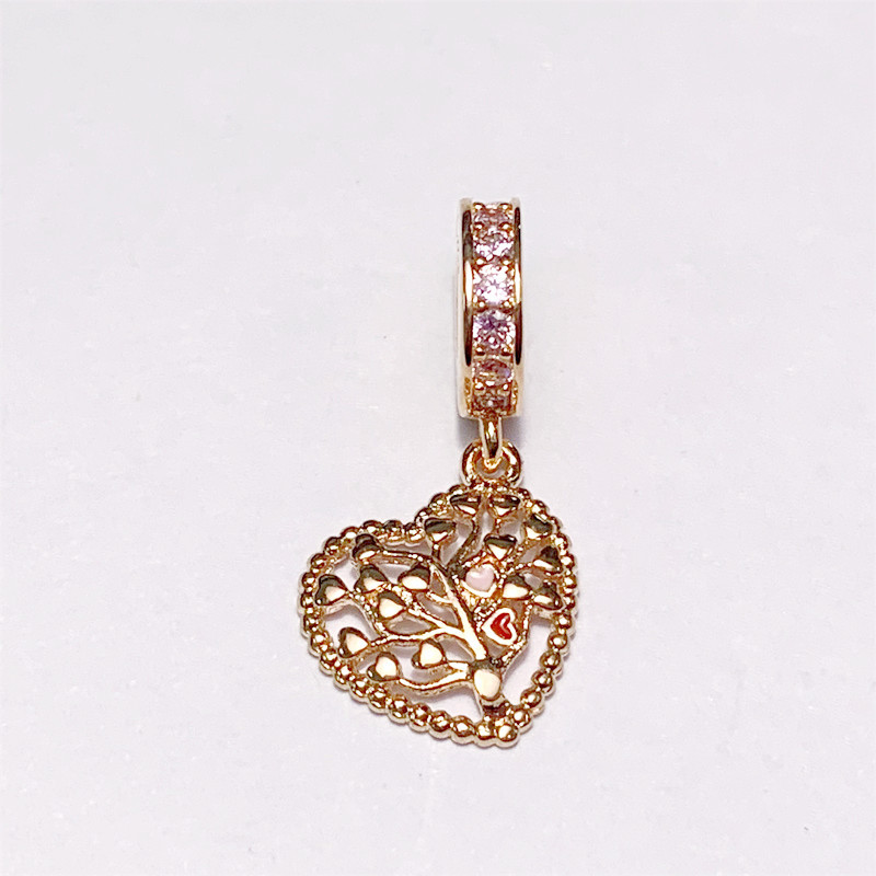 Pandora ALE R Rose Gold Tree Of Love Pendant Charm