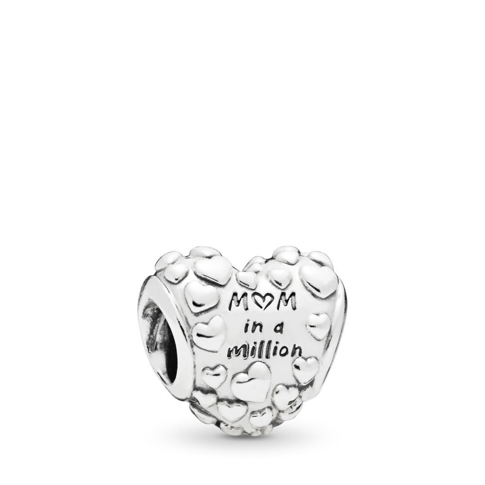 Pandora 'Mum in a Million' Heart Charm Bead