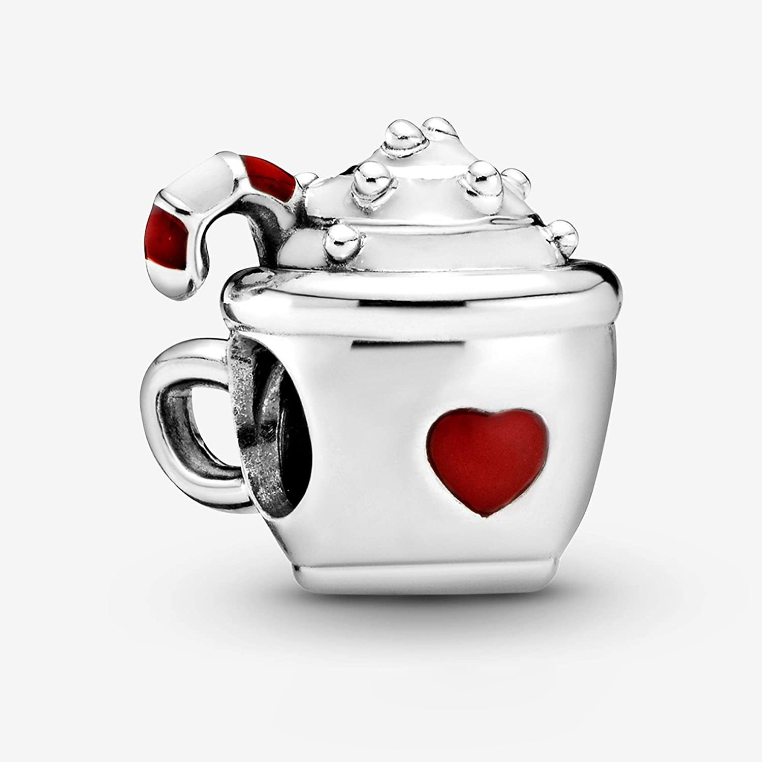 pandora sterling silver charm warm cocoa enamel bead