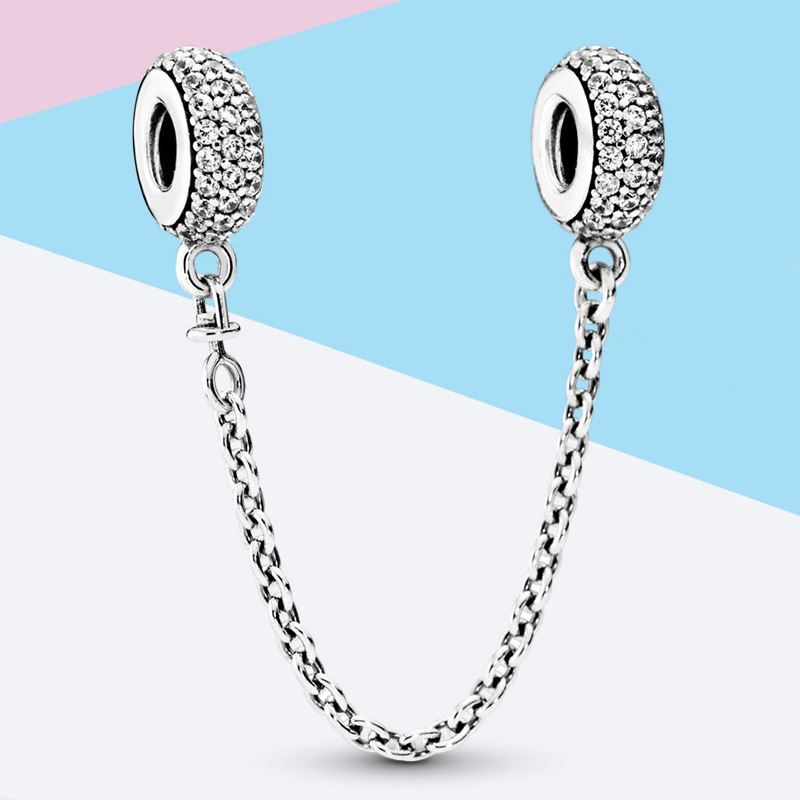 Pandora Silver Pavé Inspiration Safety Chain
