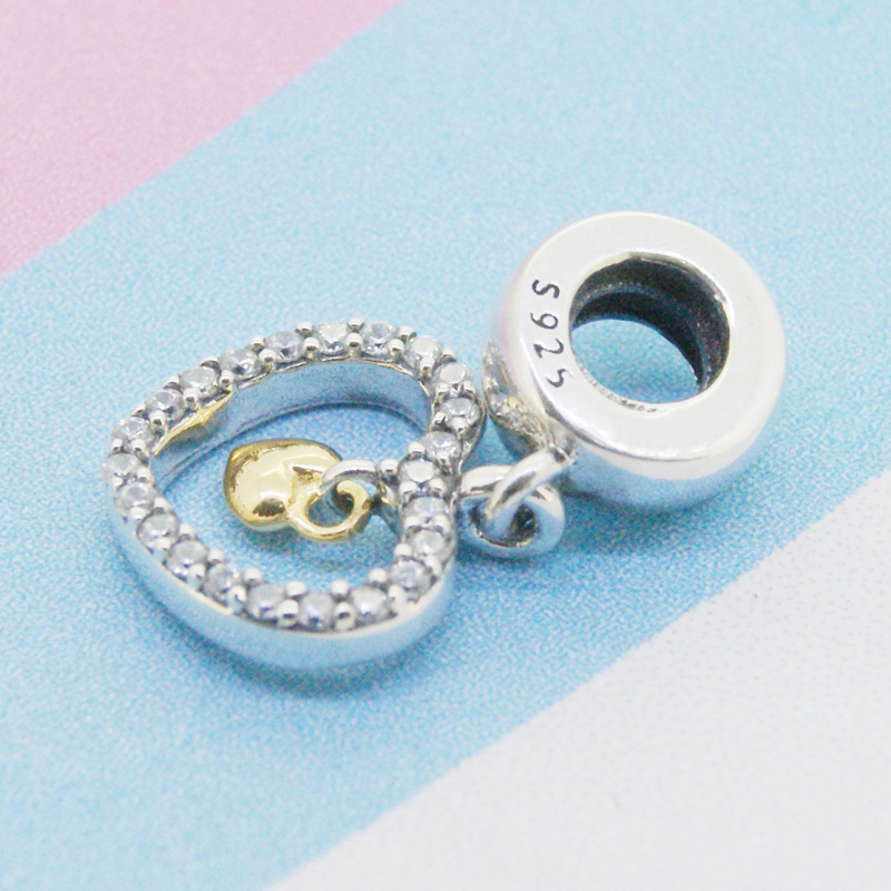 pandora forever in my heart charm gold heart charm