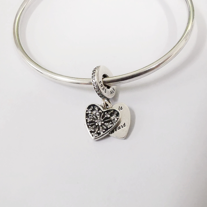 pandora you melt my heart charm sterling silver s925 ale cubic zirconia new