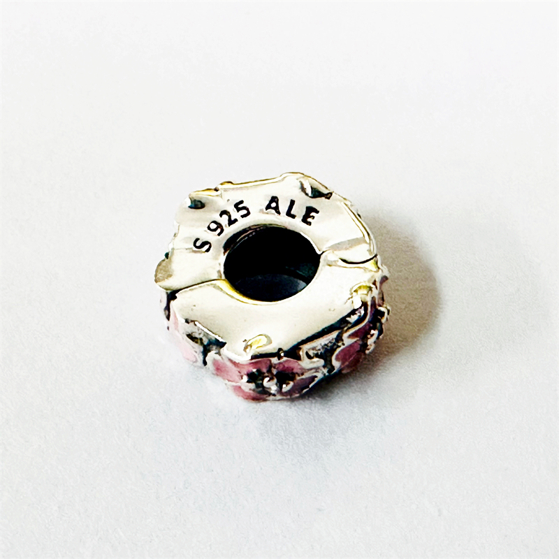 pandora pink primrose clip charm