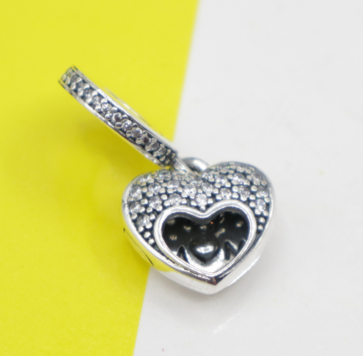 silver pandora mother's sentiments mum heart day charm