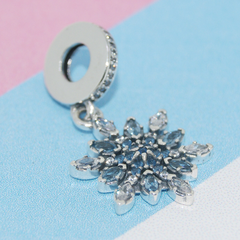 Pandora Shimmering Frozen CZ Dangle Pendant Charm ALE S925 SILVER