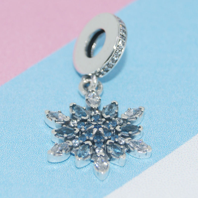 Pandora Shimmering Frozen CZ Dangle Pendant Charm ALE S925 SILVER