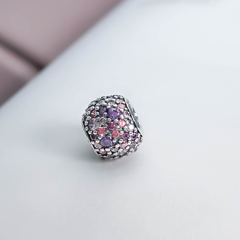 Pandora Pink Sparkles Pave Ball Charm