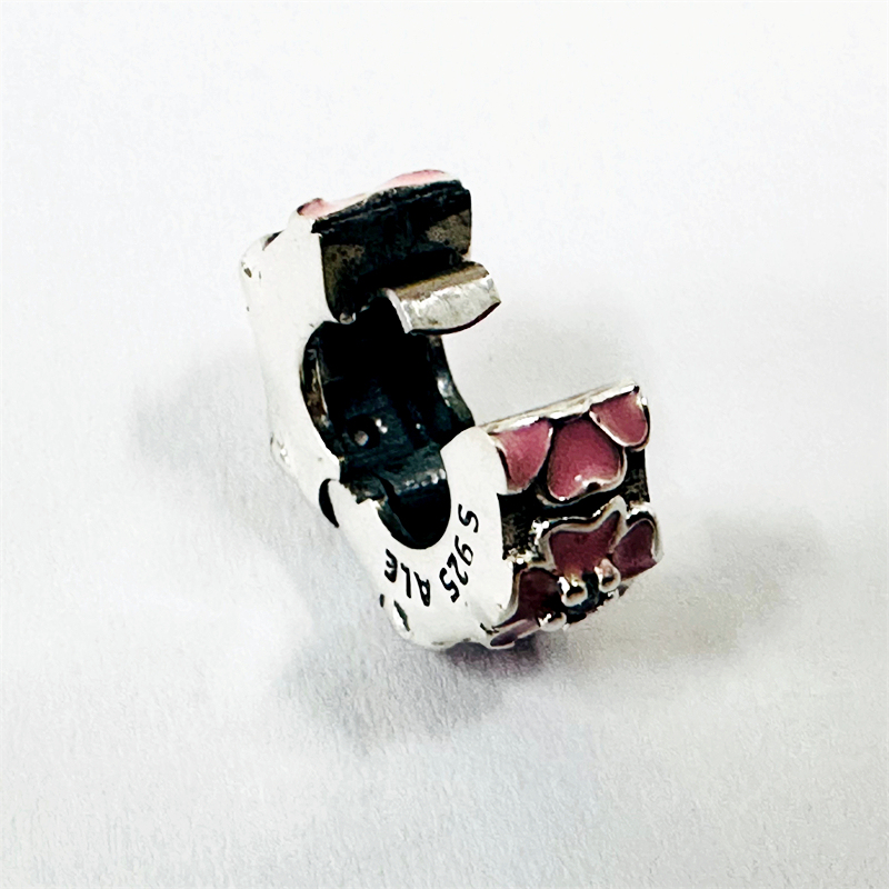 pandora pink primrose clip charm