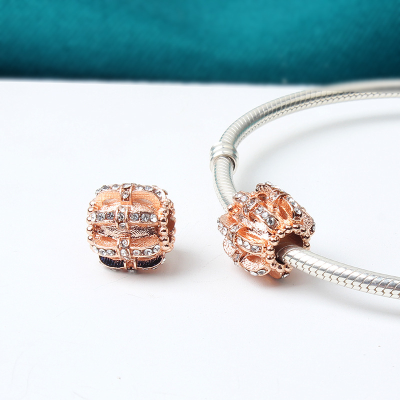 Pandora ALE S925 Rose Gold Shimmering Sentiments Charm