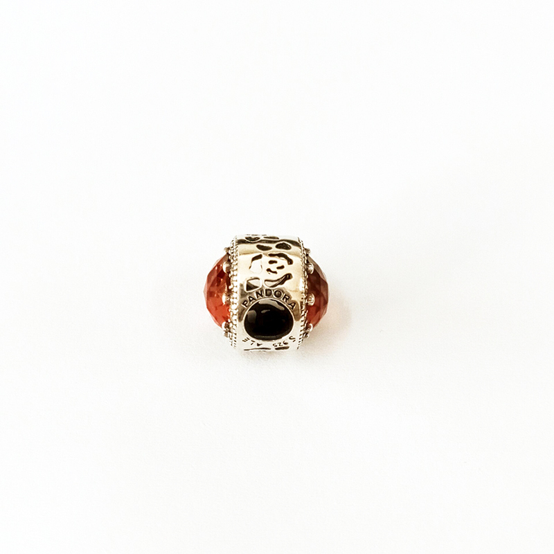 PANDORA Belle's Radiant Red Rose charm Silver S925 ALE