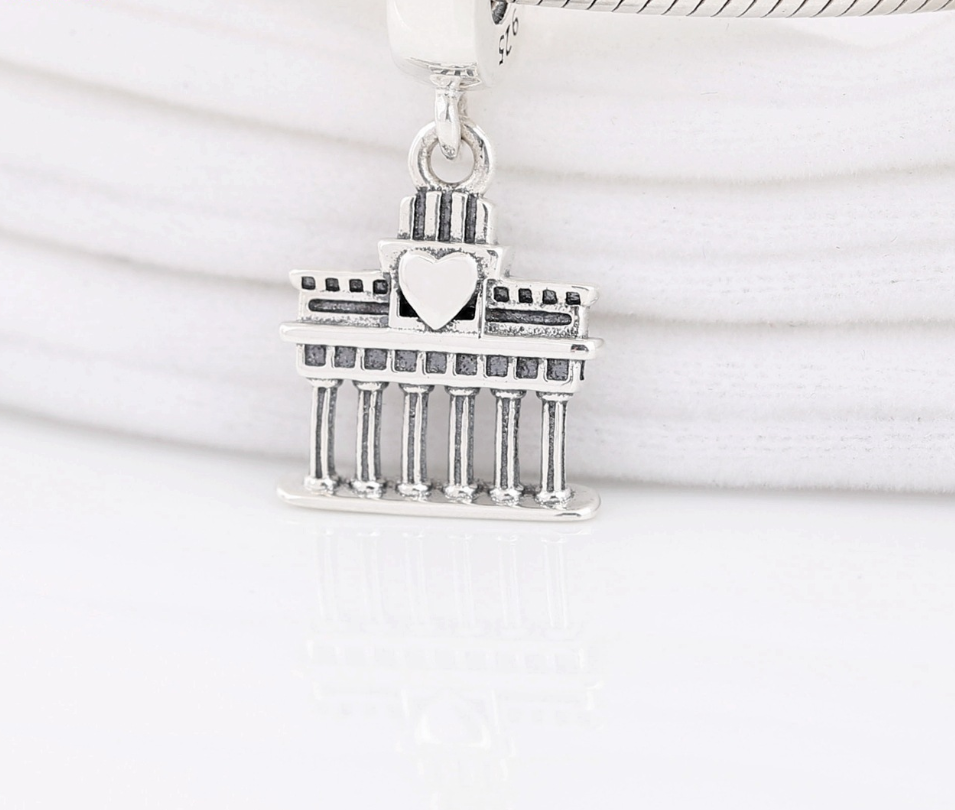 pandora ale 925 solid silver berlin brandenburg gate pendant charm