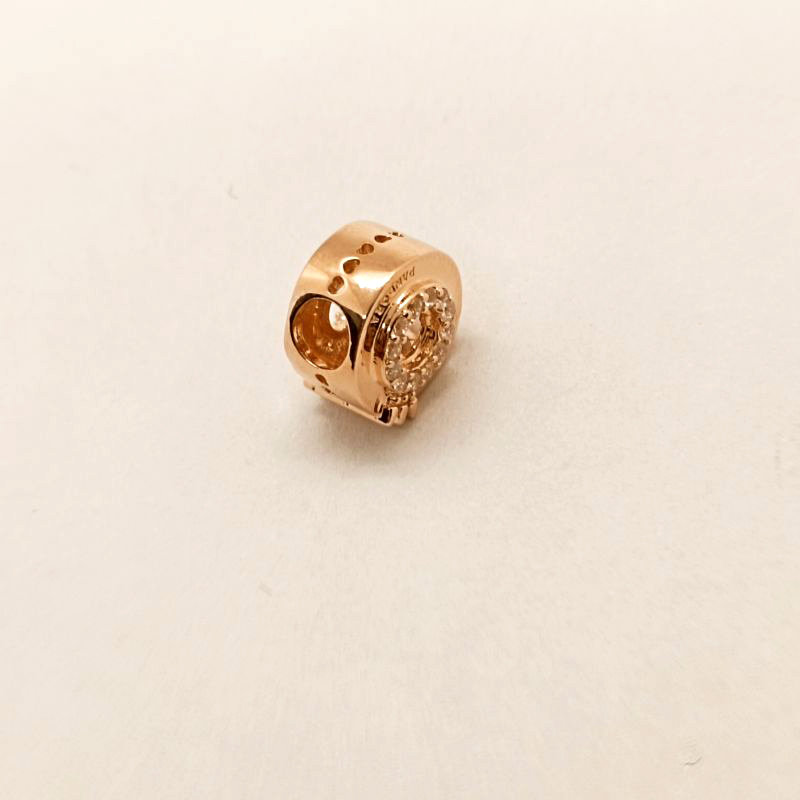 pandora schmuck rose charm offenes pave crown