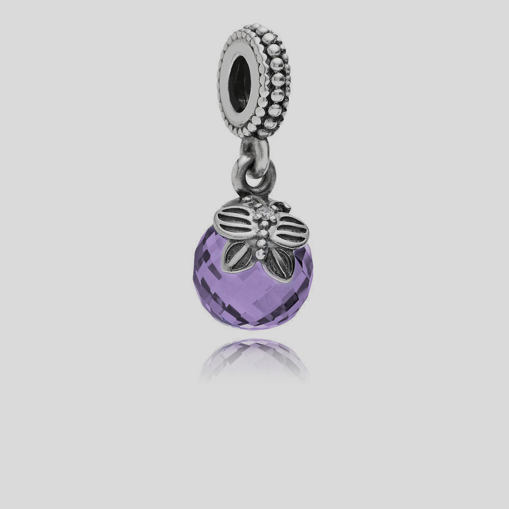 pandora purple morning butterfly dangle charm s925 ale