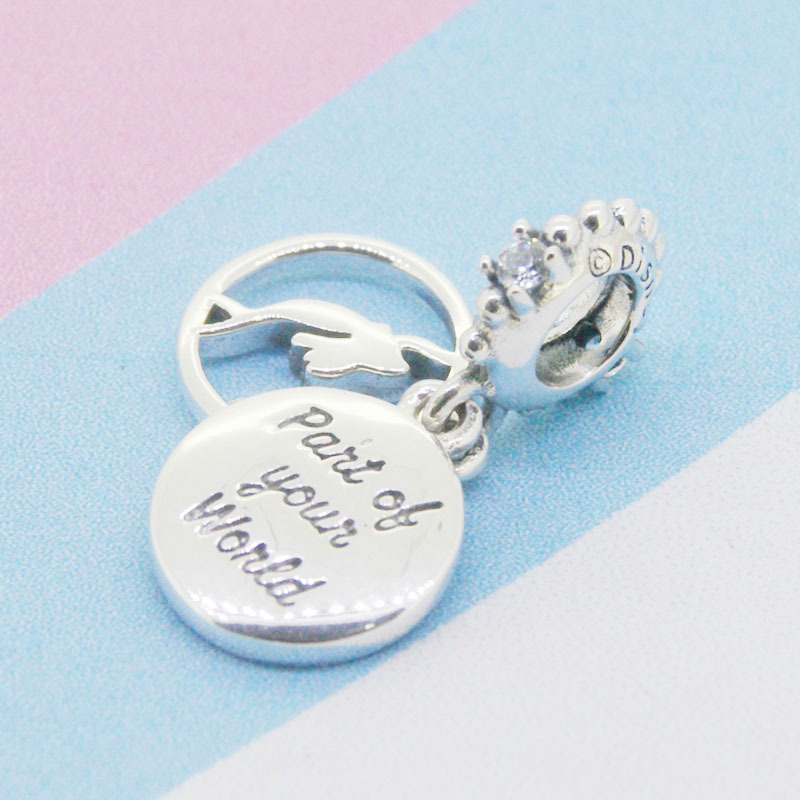 PANDORA Ariel Dangle Pendant Charm Silver S925 ALE