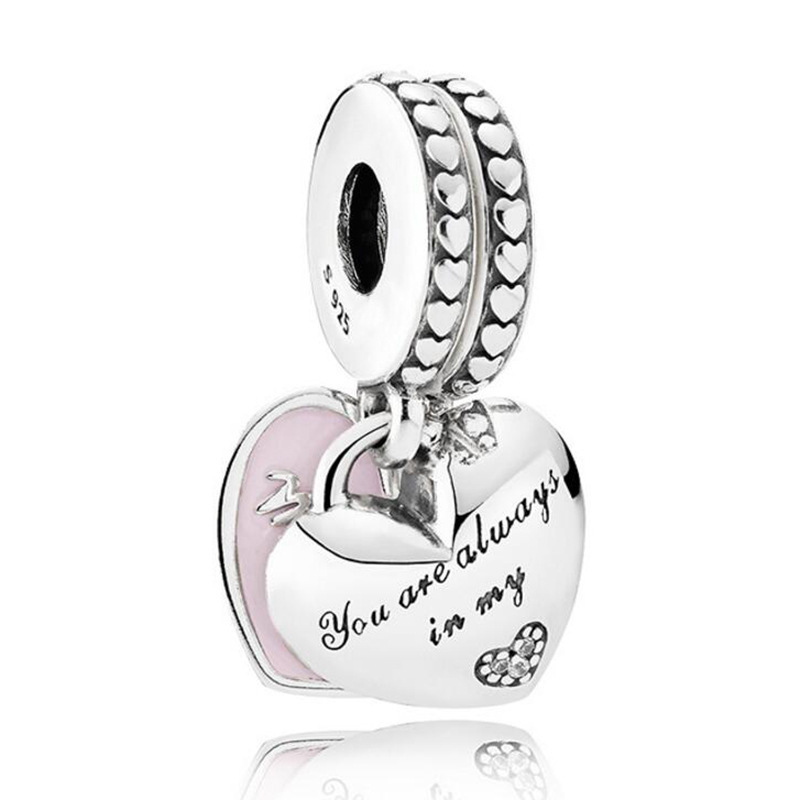 pandora mother & daughter always there hearts charm