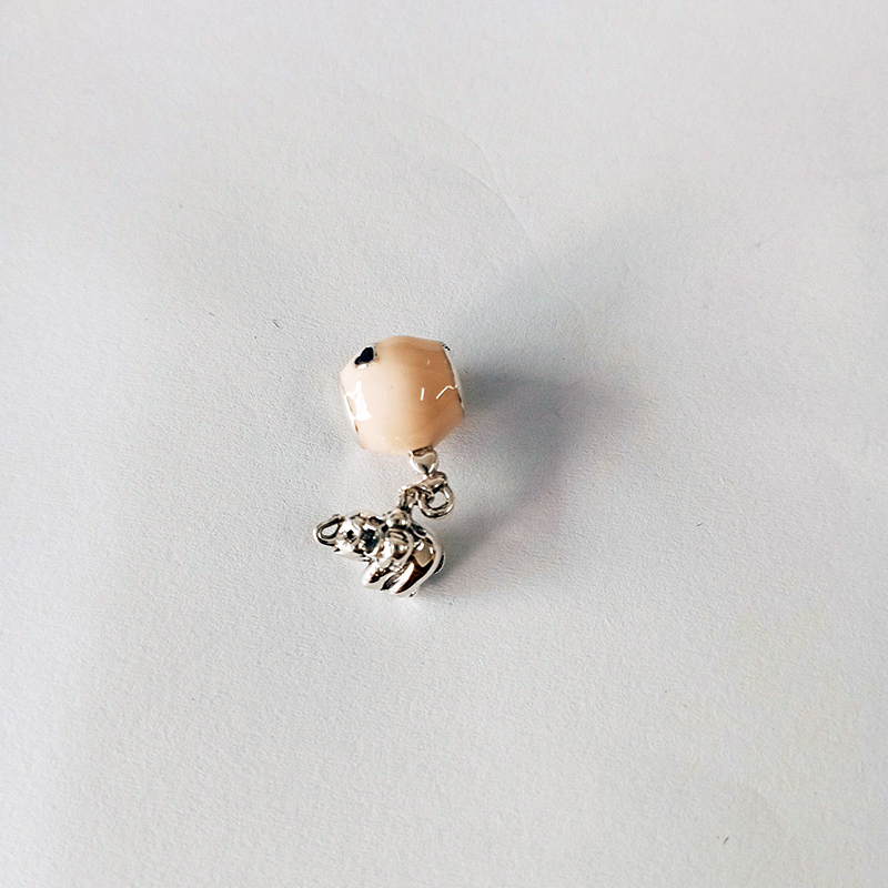 Silver Pandora Elephant & Pink Balloon Charm