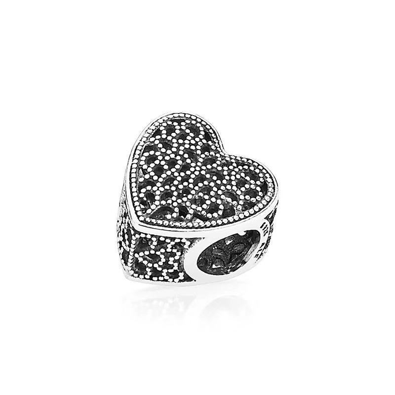 pandora openwork heart romance charm