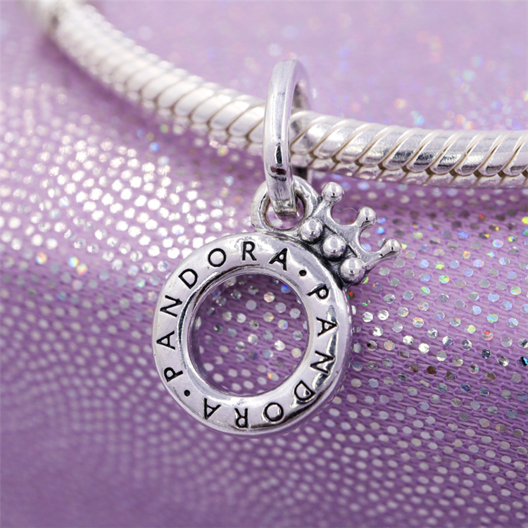 pandora signature open centre crown o pendant s925 ale