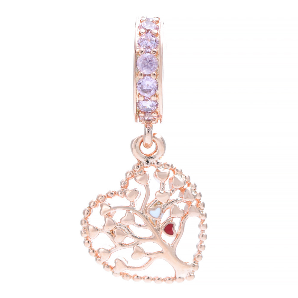 Pandora ALE R Rose Gold Tree Of Love Pendant Charm